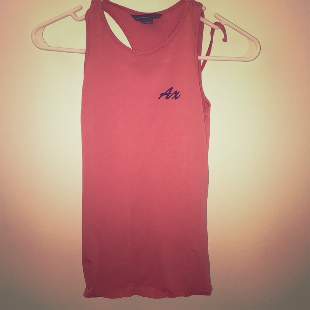 Coral tank top. Armani exchange